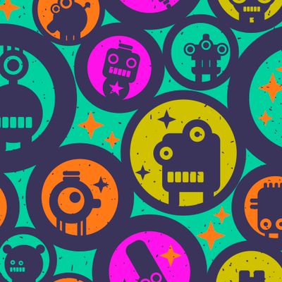 Роботы в круге