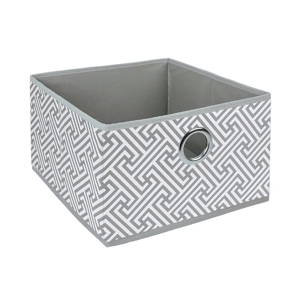 Короб для хранения "Орнамент", Д280 Ш280 В180, серый