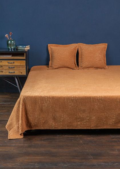 Покрывало 220х240 Luxberry Velvet рыжая замша