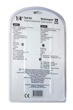 Набор инструментов 72пр. 1/4'' WMC TOOLS WMC-2072
