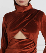 Платье Silvian Heach - медный(CVA23066VE)