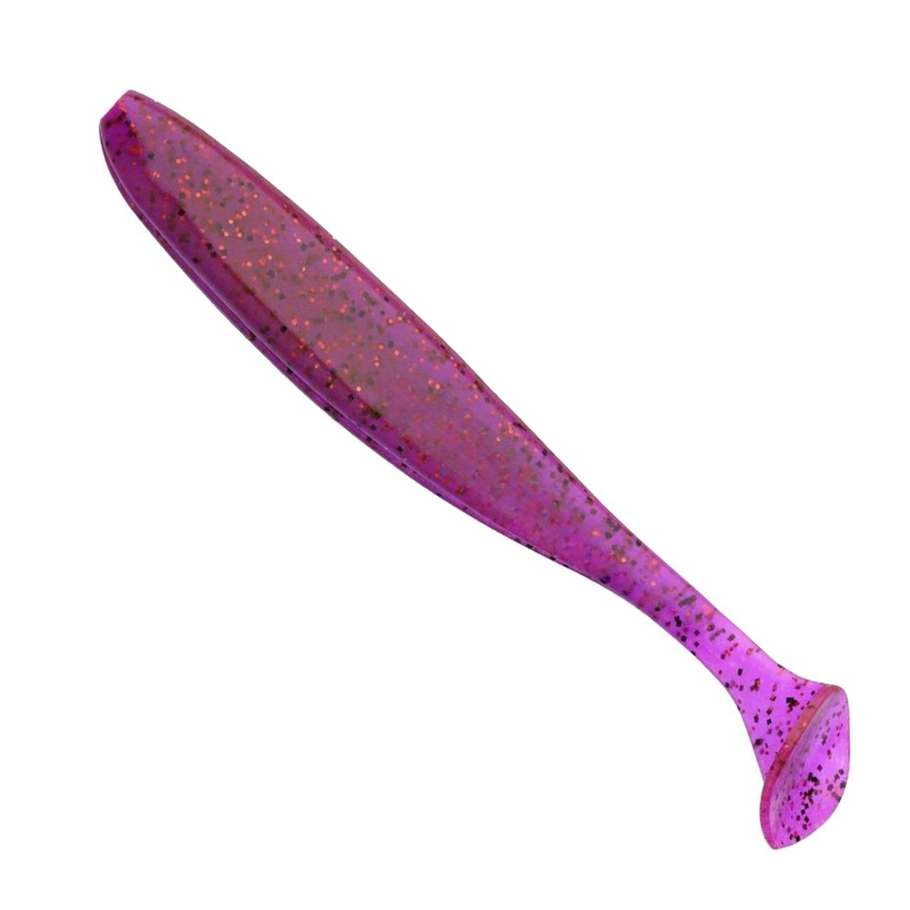 Приманка силиконовая Keitech Easy Shiner 4" PAL #01 Chartreuse Red Flake, 3 упаковки по 7 штук