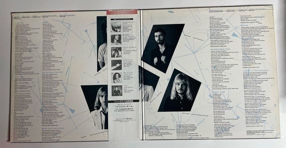 Винтажная виниловая пластинка LP Styx Cornerstone (Japan 1979) (Obi)