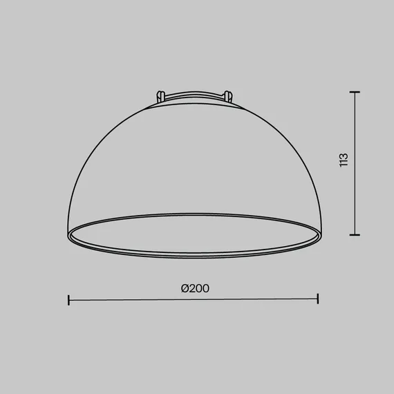 Подвесной светильник Кубок / Bowl Parity 4000K 20Вт 120° черный Technical tr126b-20w4k-b