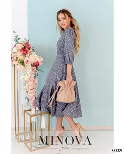 Платье 3142-серый Minova