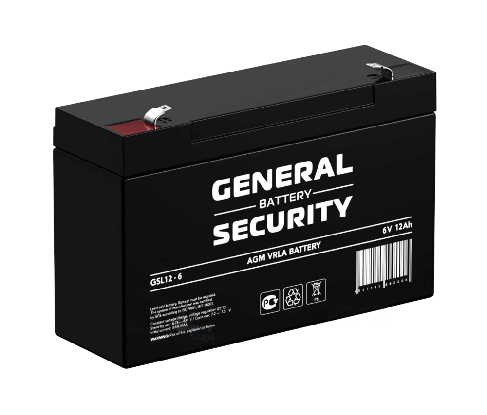 Аккумулятор General Security GSL 12-6 (AGM)