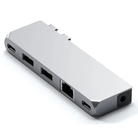 USB-хаб Satechi Pro Hub Mini (ST-UCPHMIS) Silver / Cеребристый