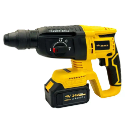 Набор 4в1 REKKR ST041YL, шуруповерт, гайковерт, перфоратор, ушм, 4 аккумулятора 24В 6.0Ач, расширенная комплектация