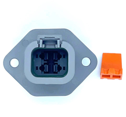 Разъем с фланцем DTP04-4P-L012