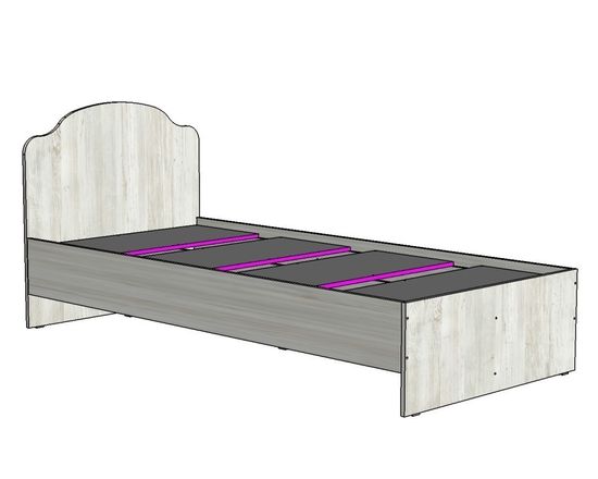 Кровать АРТ-ЛАВОРО 2000-900 / 2032*900*940/ маренго / маренго