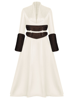 Платье макси с драпировкой на груди