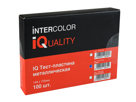 Тест-пластина металлическая IQ 148x105 мм серая (100 шт.)