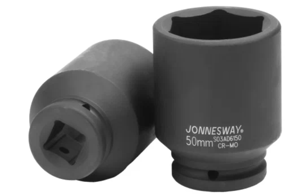 Торцевая головка Jonnesway S03AD6150, ударная, глубокая, хромомолибден, 3/4", 50мм