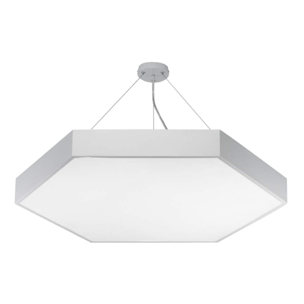 Светильник LED ЭРА Geometria SPO-122-W-40K-066 Hexagon 66Вт 4000К 5300Лм IP40 800*800*80 белый подвесной