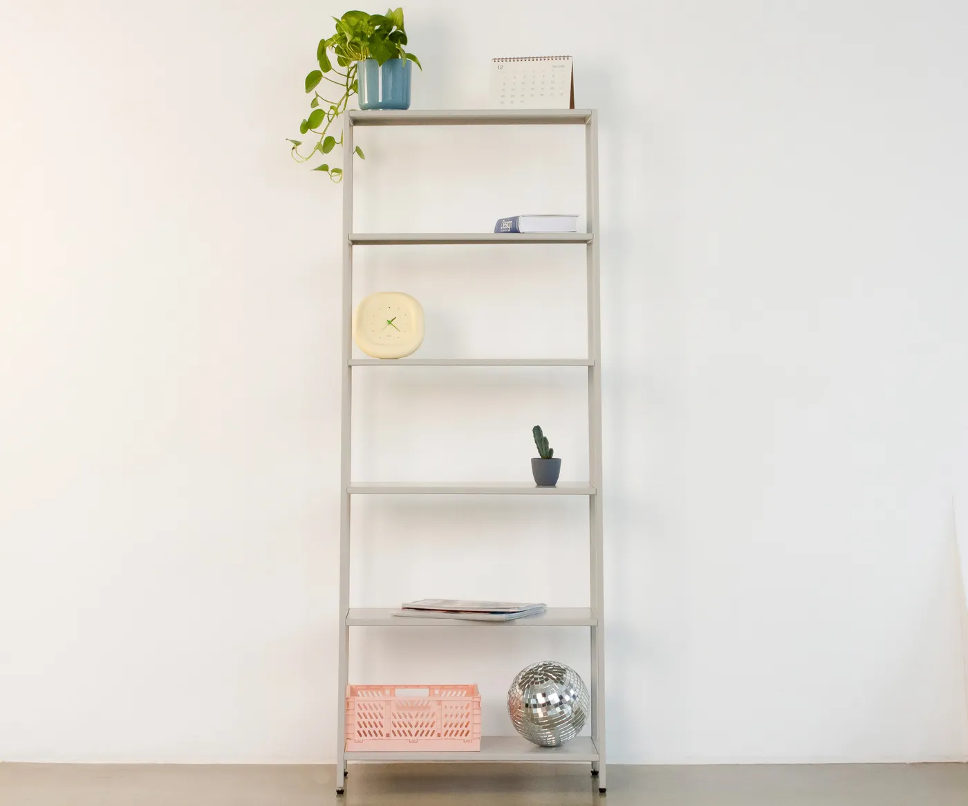 Стеллаж металлический 155х60х25, серый