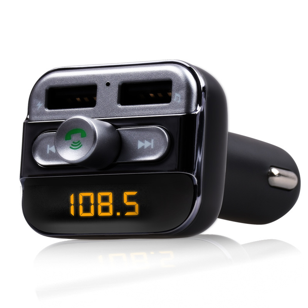 Автомобильный FM-трансмиттер BT-20 micro SD+USB+AUX+Bluetooth (черный)