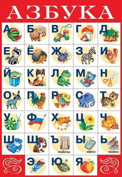 Плакат. Азбука №1. (Дрофа)