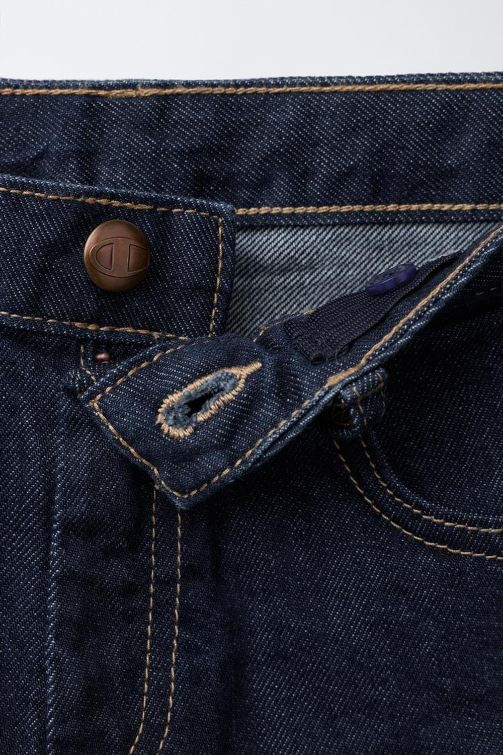 ZARA X CHAMPION ® ДЖИНСЫ WIDE LEG, СИНИЙ