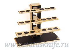 Стойка кастомная из дуба для 21 бусиныфотография - 3