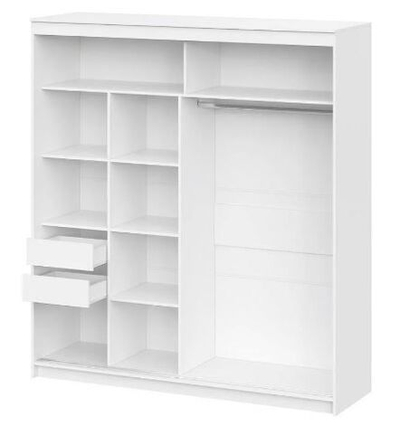 Шкаф-купе ШКП-3 (2000) (белый текстурный)