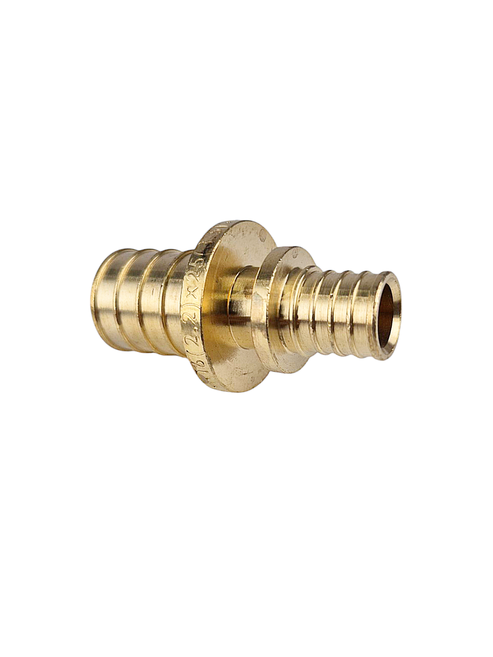 Муфта переходная аксиальная, латунь,16/25, желтый, RTP (200/5)