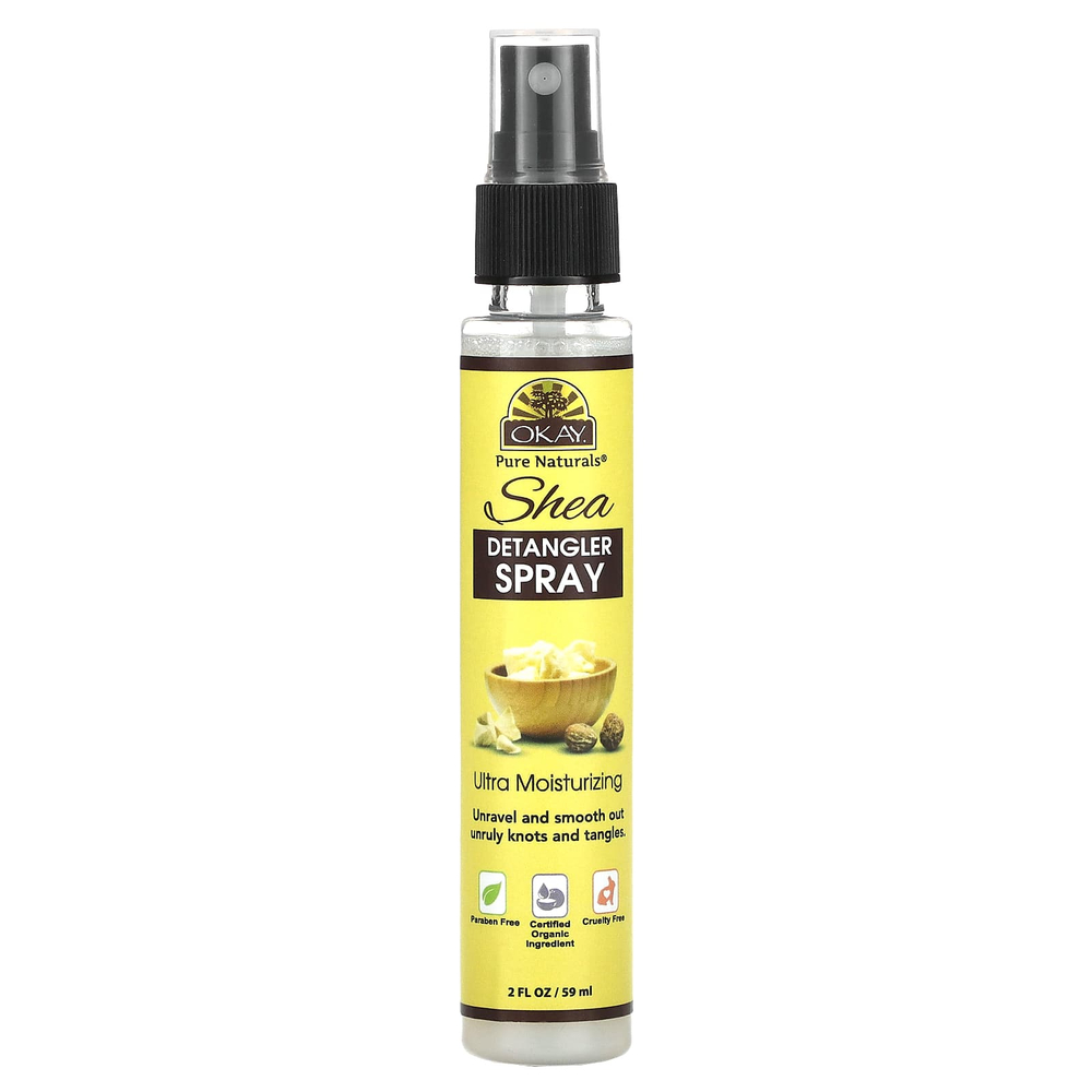 Okay Pure Naturals, Спрей для расчесывания волос ши, 59 мл (2 жидк. унц.)
