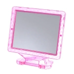 Зеркало настольное в пластиковой оправе «Классика - Ромбы» прямоугольник, подвесное 17*13,5см