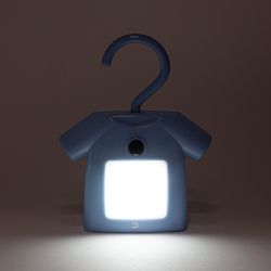 Ночник - светильник светодиодный ЭРА NLED-485-1W-SW-BU на батарейках с выключателем голубой | Ночники