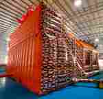 Коммерческий надувной батут «Драконье логово», с крышей, 12*8*7 м