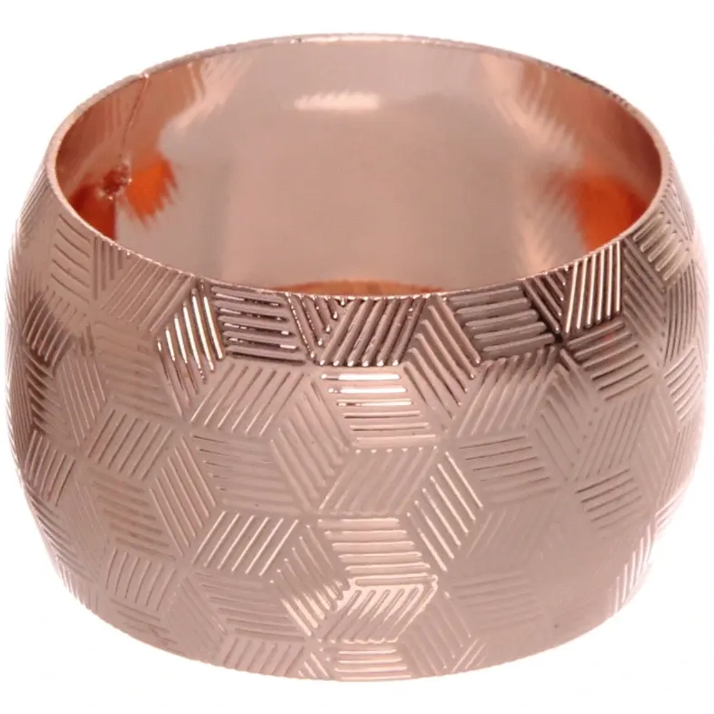 Набор колец для салфеток 6шт «Витраж» 4,5*2,8см, розовое золото