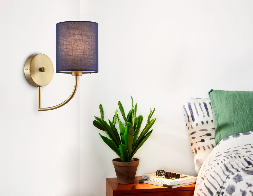 LH71275 BS/DB латунь/темно синий E14 max 40W 225*120*250
