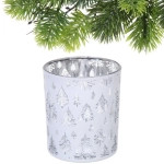 Подсвечник «Сказочная метель» 8,5*10 см, Белый