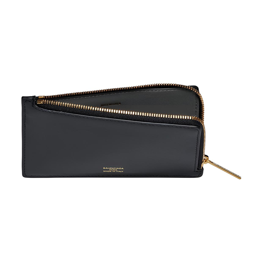 Balenciaga Calfskin Coin Purse, Card Holder Regular Women"s Black