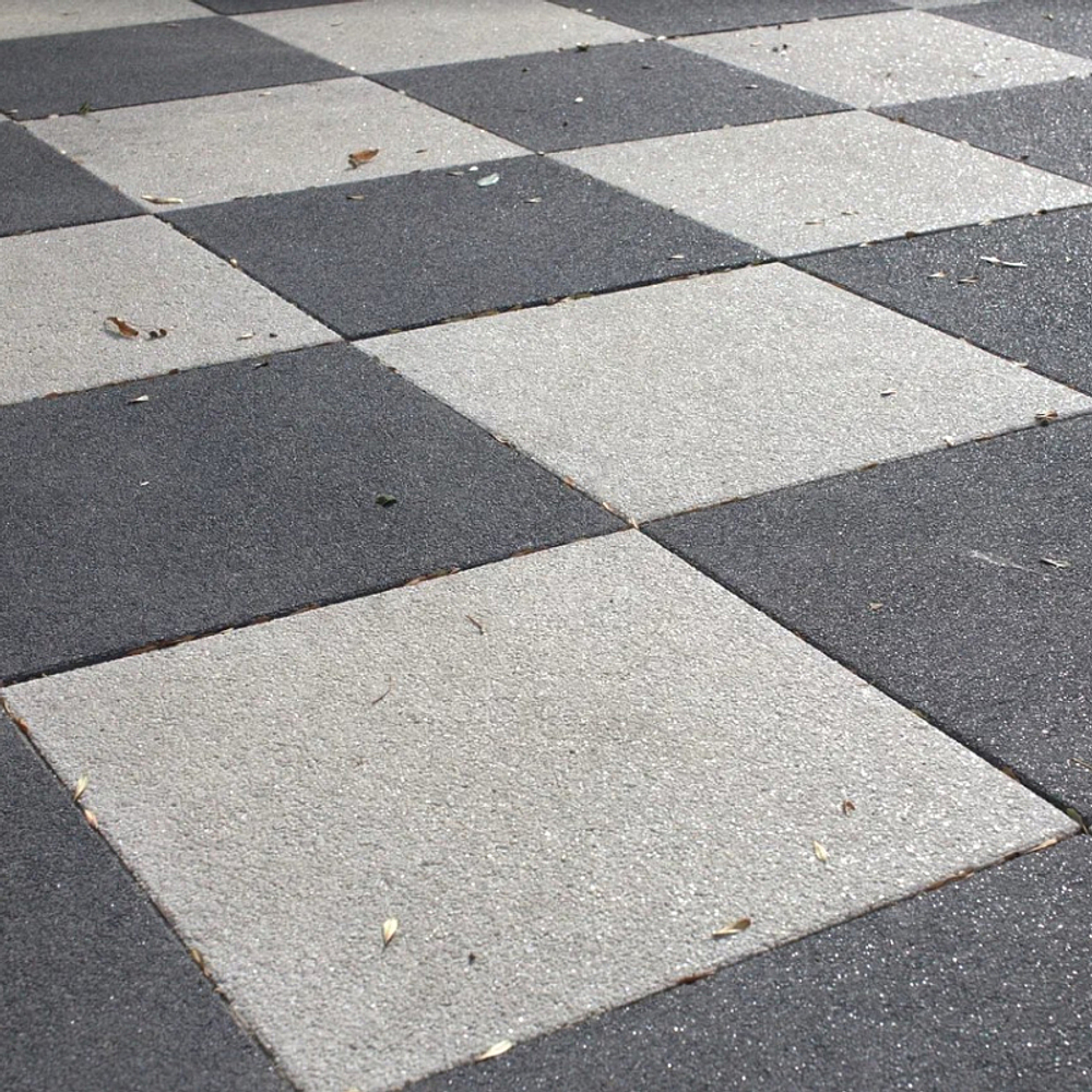 Тротуарная плитка КВАДРАТ 500х500 мм - Стоунмикс Белый