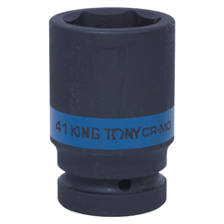 Головка торцевая ударная глубокая шестигранная 1&quot;, 41 мм KING TONY 843541M
