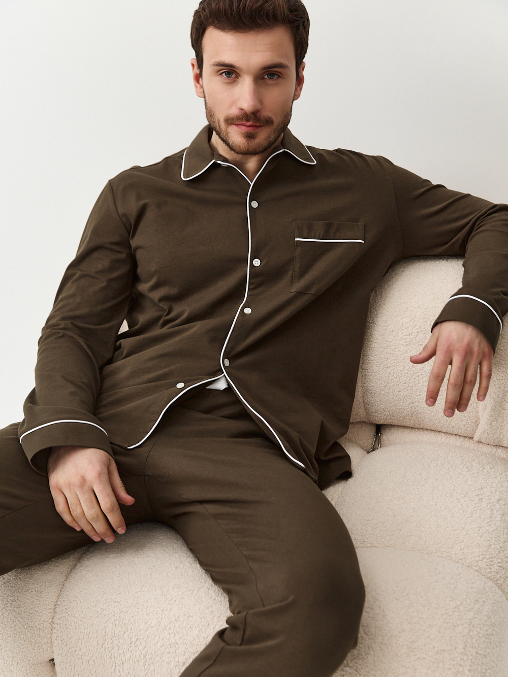 Пижама мужская Ihomewear Classic Men Khaki