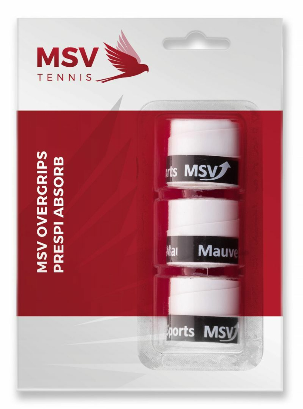 Теннисные намотки MSV Prespi Absorb Overgrip white 3P