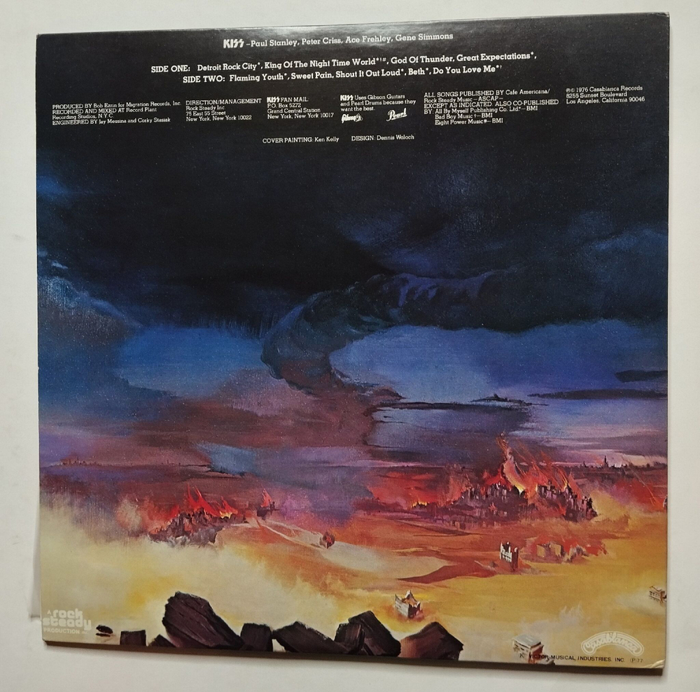 Винтажная виниловая пластинка LP Kiss Destroyer (Japan 1976) (Obi)