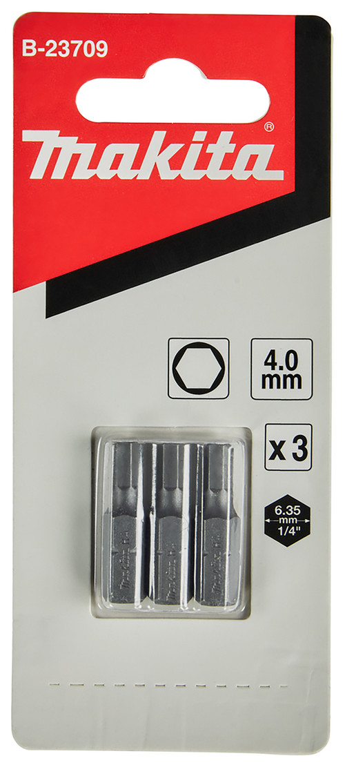 Насадка шестигранная 4 мм Makita B-23709