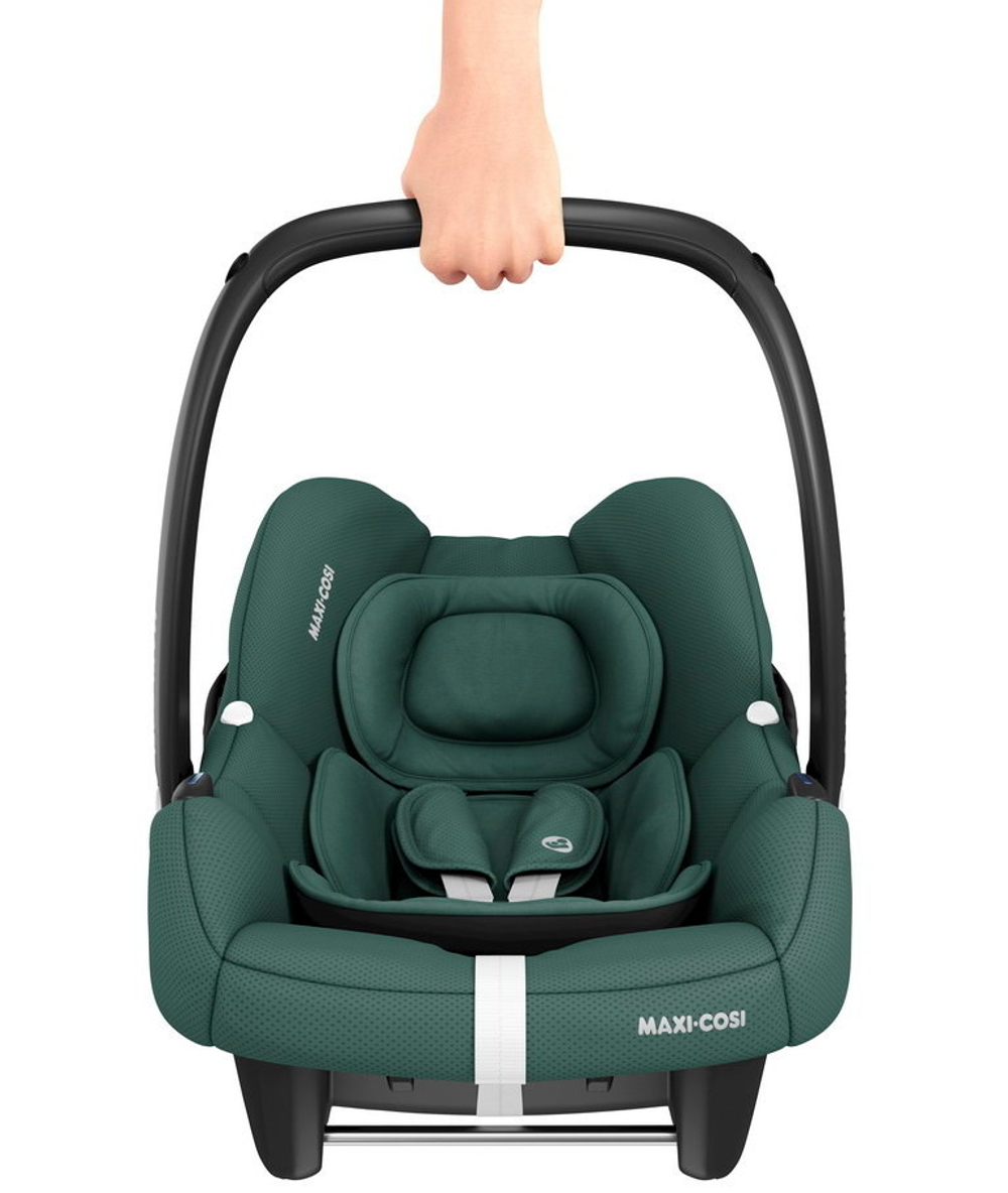 Детская коляска Maxi-Cosi Fame 3 в 1 с автокреслом CabrioFix Essential green Twillic Black/Черный