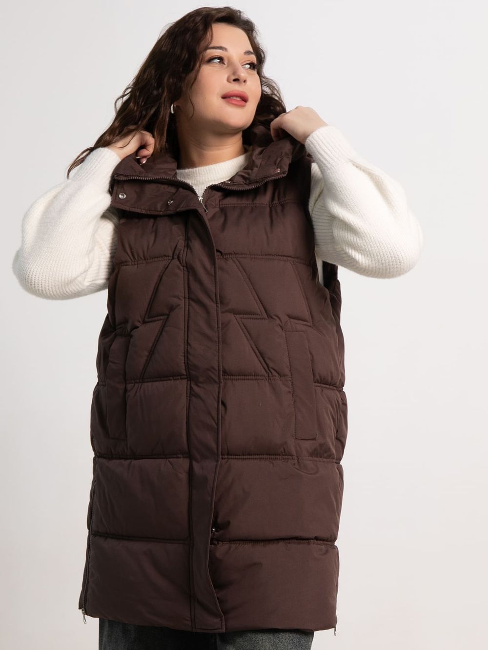 Жилет утепленный Вега (горький шоколад) Б15304-18М LT Collection