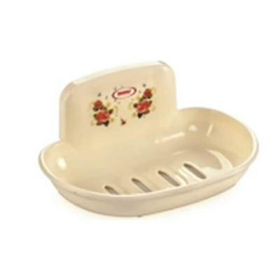 Мыльница малая с присосками цвет кремовый РП-851