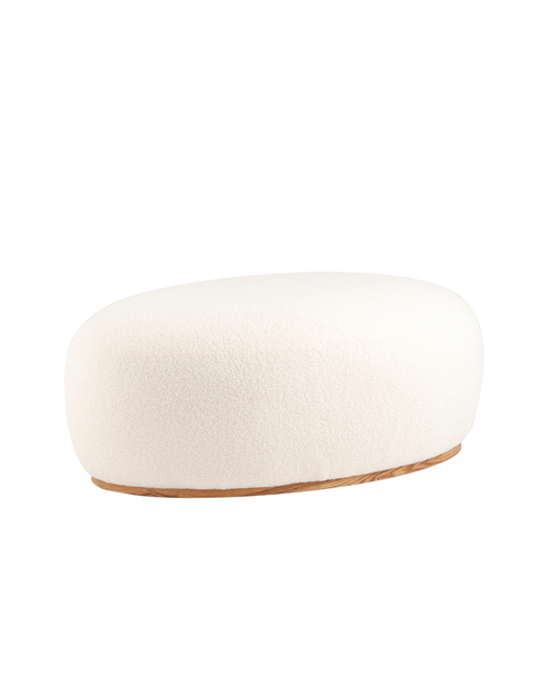 Пуф Полли XL тедди белый