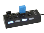 Mega Hub Port 4USB switch (черный)