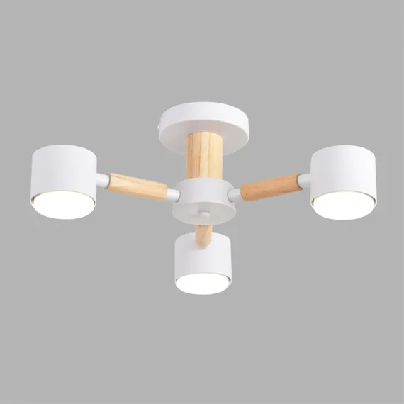 8306/3C COMFI белый, металл/дерево Светильник потолочный GX53 LED 3*7W 220V VUDI