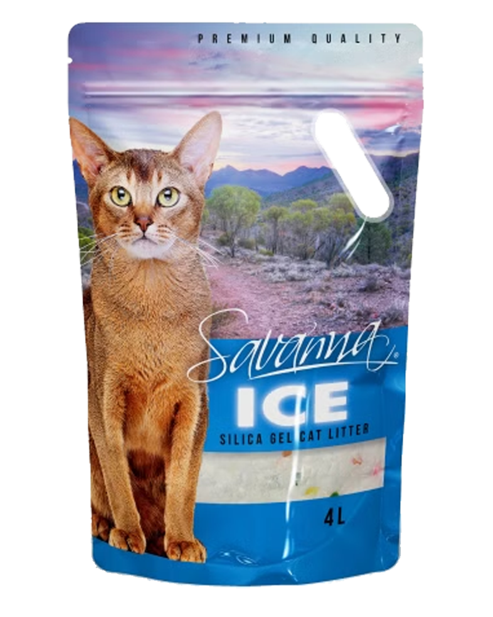 Savanna Ice Силикагелевый наполнитель Цветные гранулы, 4л.