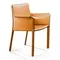 Стул с подлокотниками Barrie оранжевая кожа