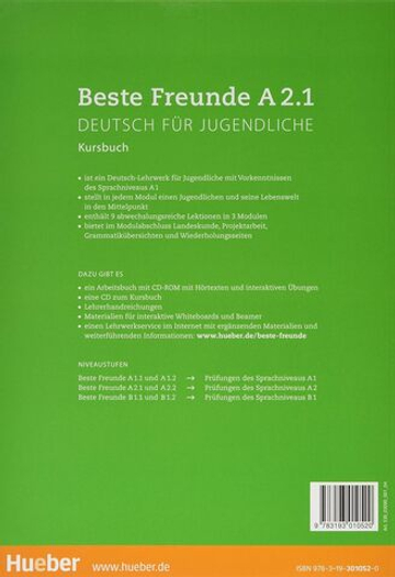 Beste Freunde A2.1. Deutsch fur Jugendliche. Kursbuch.
