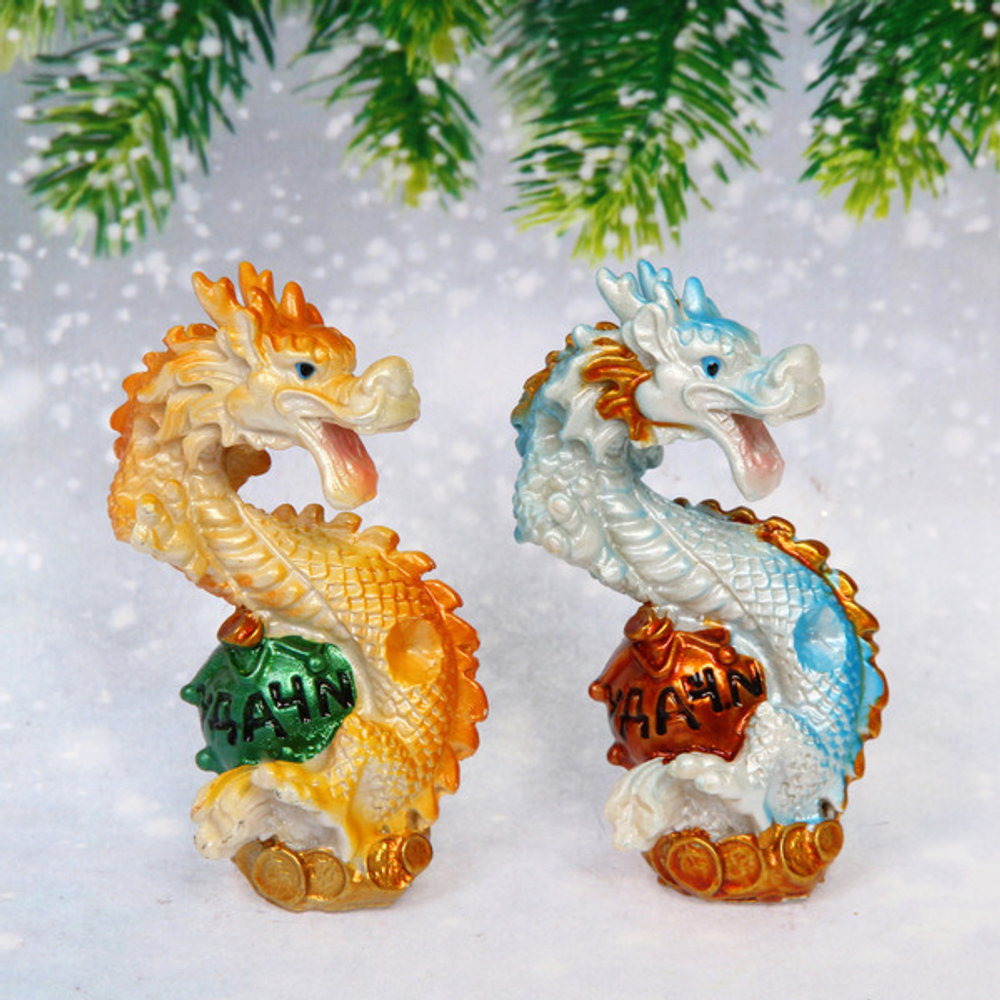 Фигурка «Магический Дракон с пожеланиями» 7,5*4,5*3 см, микс