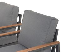 "Пион" лаунж-зона 4-местная из алюминия, цвет серый